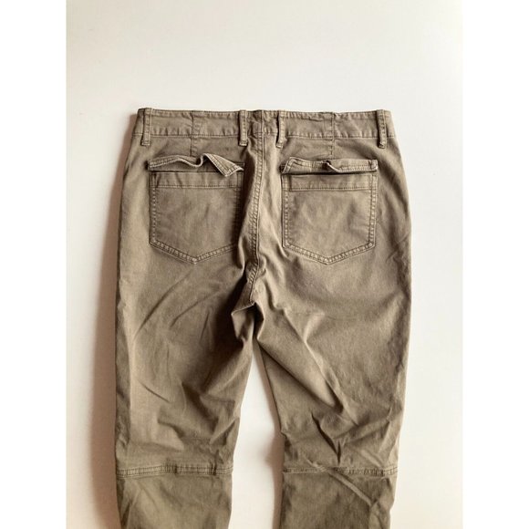 Aritzia GOLDEN by TNA Heroic Fatigue Green Cotton Twill Utility Pants, Size 6 - Picture 7 of 12